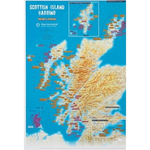 Scottish Island Bagging - Collect & Scratch Print