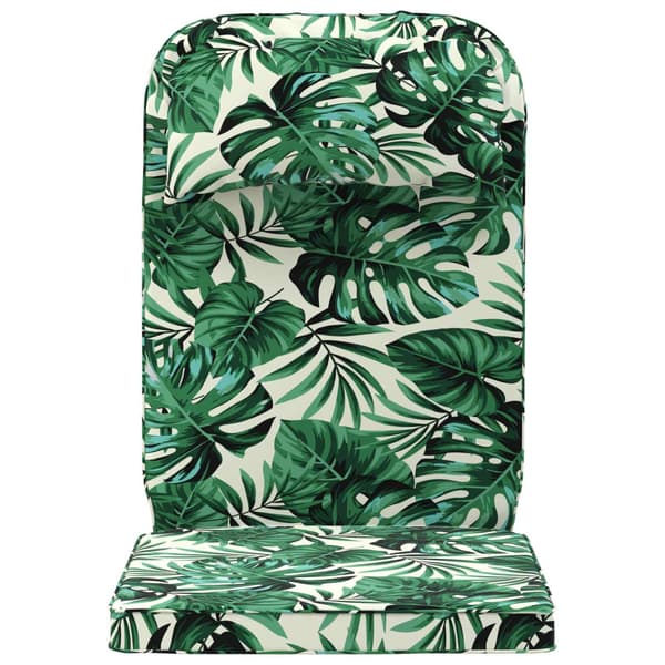 Solsängkudde 100% Polyester Bladmönster 55 x 124 x 5 cm