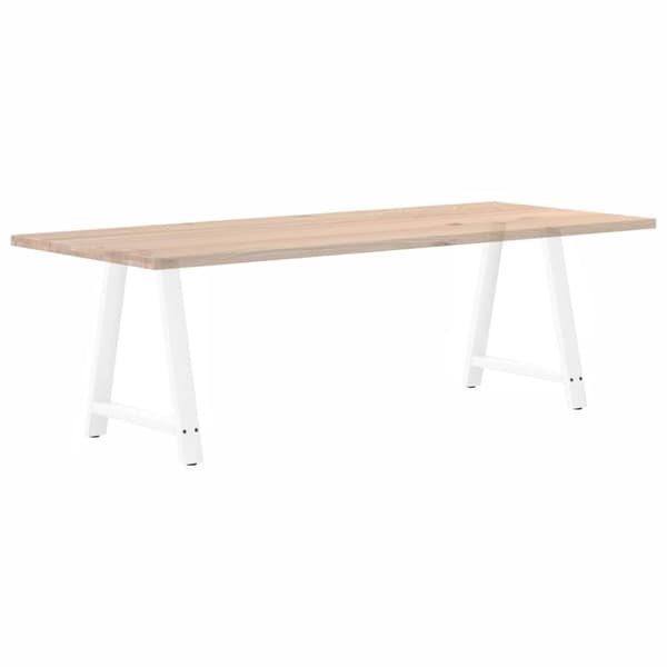 Matbordsben A-formade 2 st vita 80x(72-73) cm stål