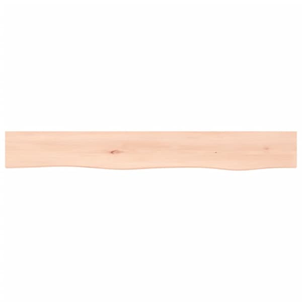 Hyllplan 80x10x2 cm obehandlad massiv ek