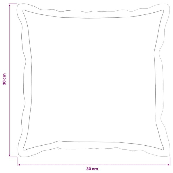 Kuddöverdrag 6 st HOUTEN Svart 30 x 30 cm Polyester