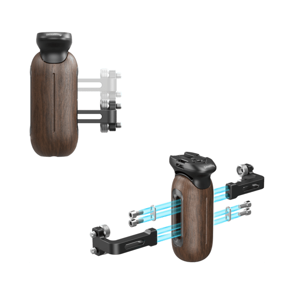 SmallRig 5237 Wooden Side Handle with 1/4"-20 Screw