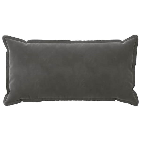 Kuddöverdrag 2 st HOUTEN Mörkgrå 40 x 70 cm Sammet