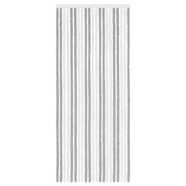 Insektsgardin Chenille Grå och Vit 90 x 220 cm 100% PP