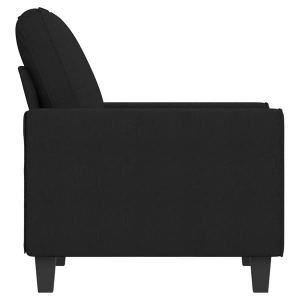 Fåtölj svart 60 cm tyg