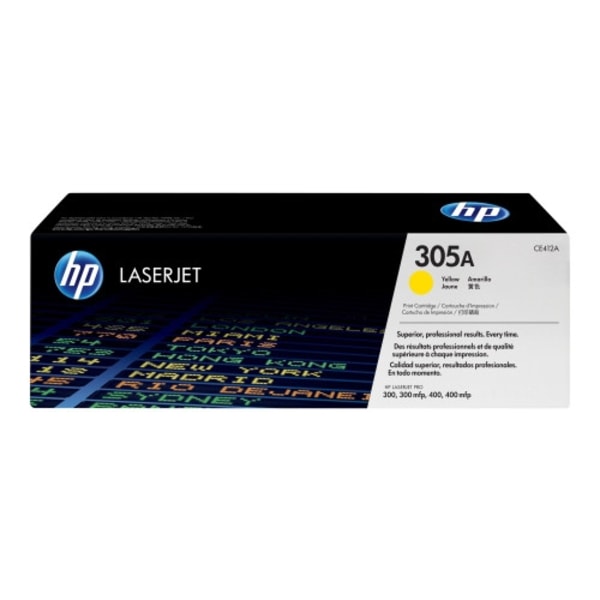 HP 305A - gul - original - LaserJet - tonerkassett (CE412A)