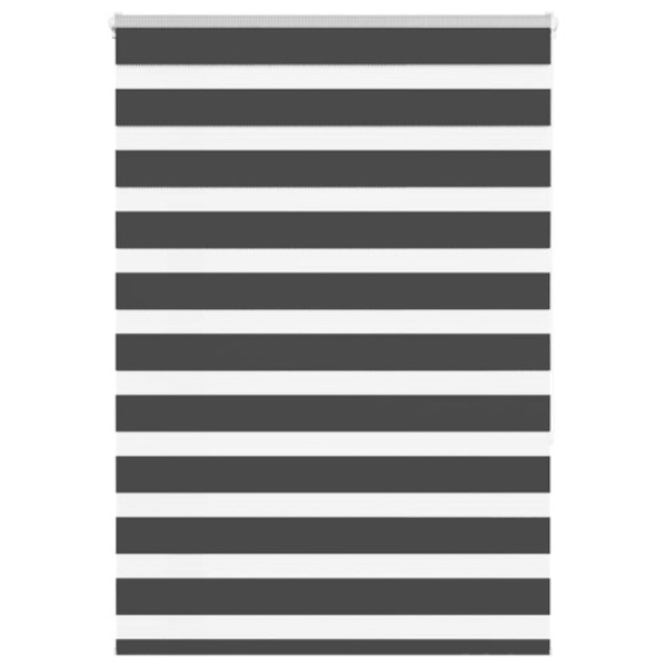 Rullgardin zebra svart 105x150 cm tyg bredd 100,9cm polyester