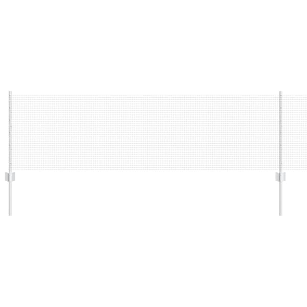 Stängsel med stolpe Silver 0,6 x 25 m Stål