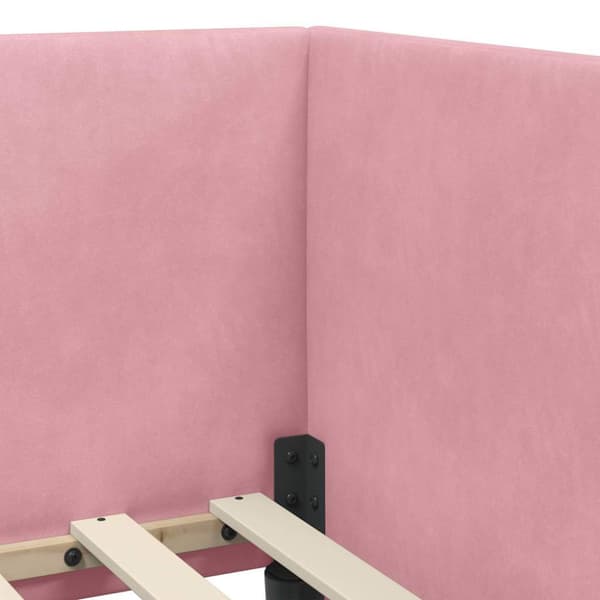 Hörn Sängram Rosa 100 x 200 cm Sammet