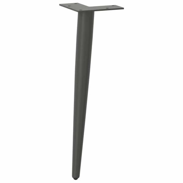 Soffbordsben koniska 4 st antracit 42-43 cm stål