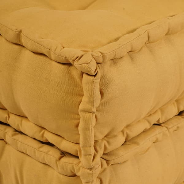 Modulsofa enhet 2 st Tyg Gul 140 x 70 x 36 cm