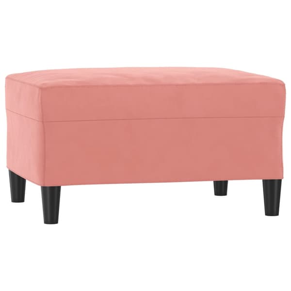 Fotpall Rosa 70x55x41 cm sammet