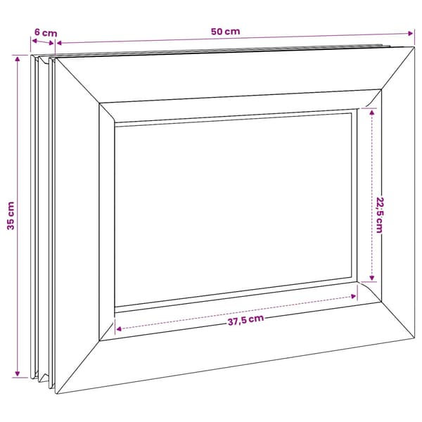 Källarfönster RISOR 50 x 35 cm PVC och glas