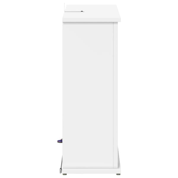 Eldstad med LED-slinga Vit 63 x 20 x 54,5 cm Konstruerat trä