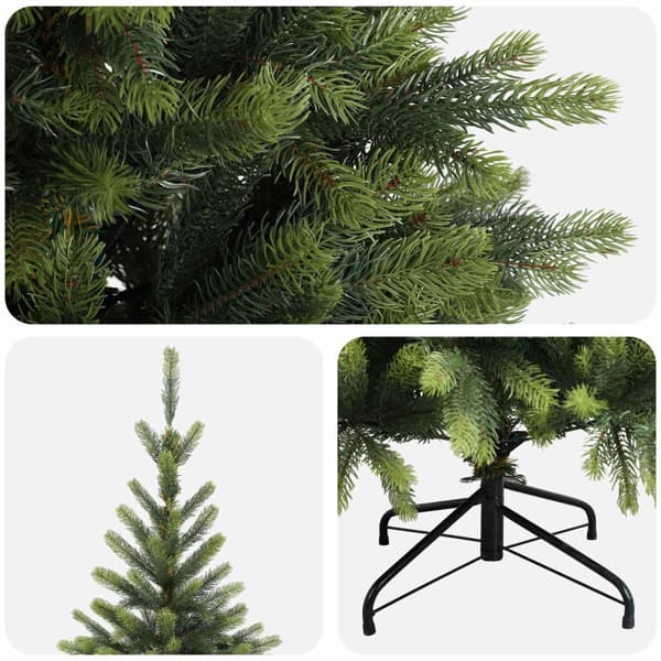 Plast Hingad Julgran 210 cm PVC och metall Grön