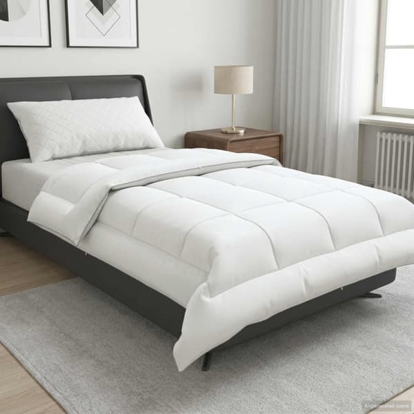 Duntäcke FULDA 152 x 203 cm Vinter 300 GSM 90% Gåsdun Vit