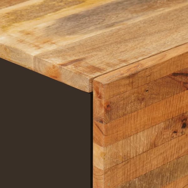 Sideboard 3 pcs Brun 60 x 33 x 75 cm Massivt mangoträ