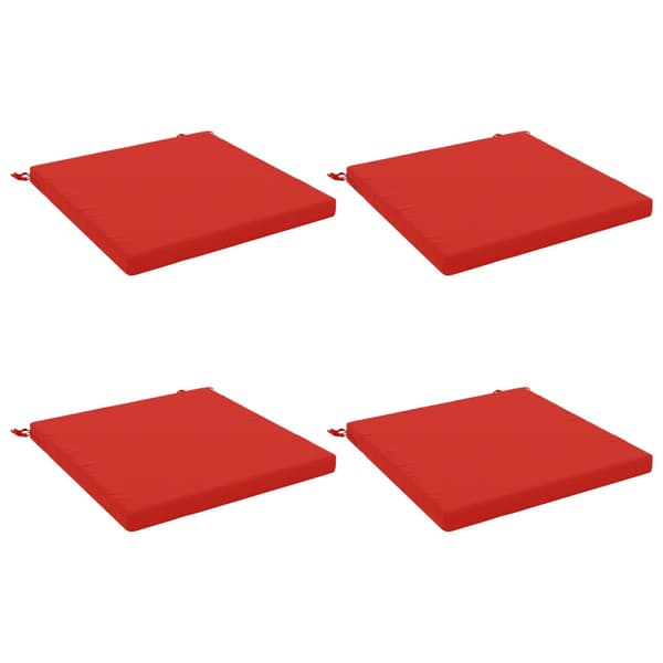 4-delade Sittdynor SOEST 4 st 100% Polyester Röd 70 x 70 x 5 cm