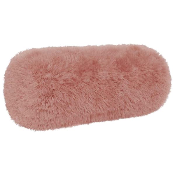 Kuddöverdrag 2 st HEERLEN Rosa Ø 15 x 40 cm PV Fleece