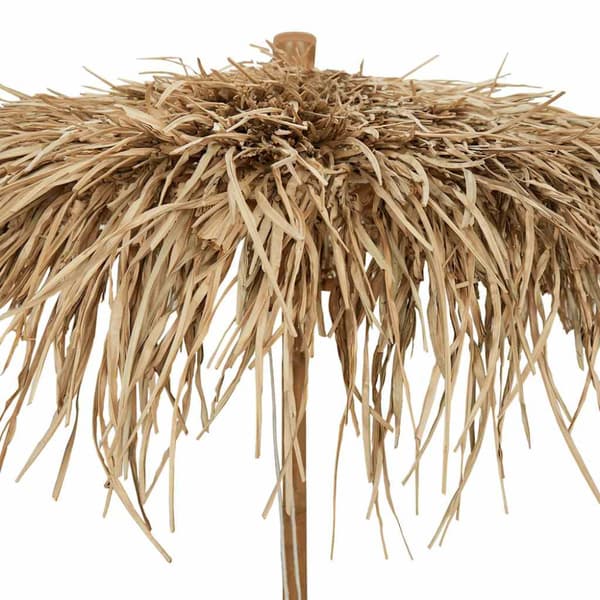 Tikiparasoll med bananbladstak 180 cm bambu