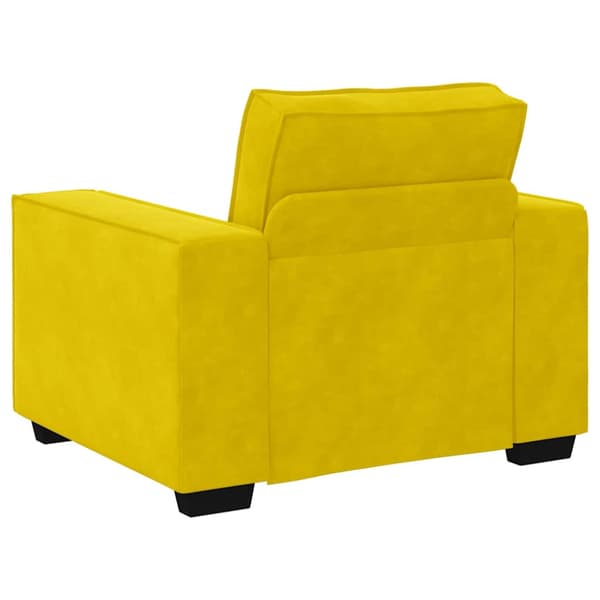 Soffstol gul 100x78x84 cm sammet