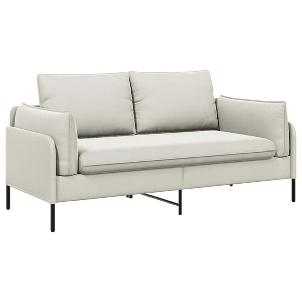 2-sits soffa 2-sits Gräddvit 188 x 81 x 89 cm Sammet