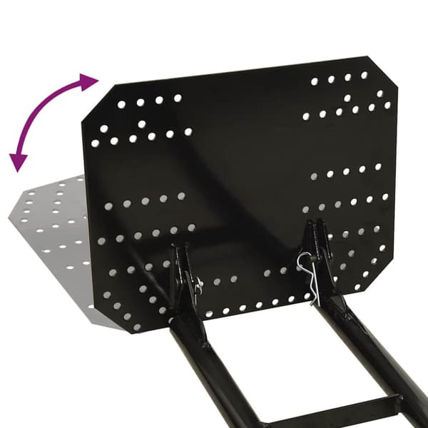 Snöplog för ATV 150x38 cm svart