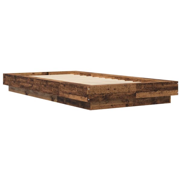 Golvsängsram Gammalt trä 80 x 210 cm Konstruerat trä