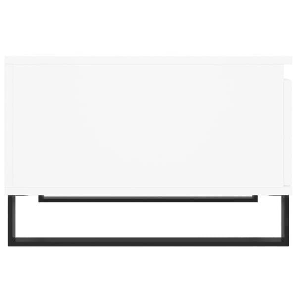 Soffbord vit 55x55x36,5 cm konstruerat trä