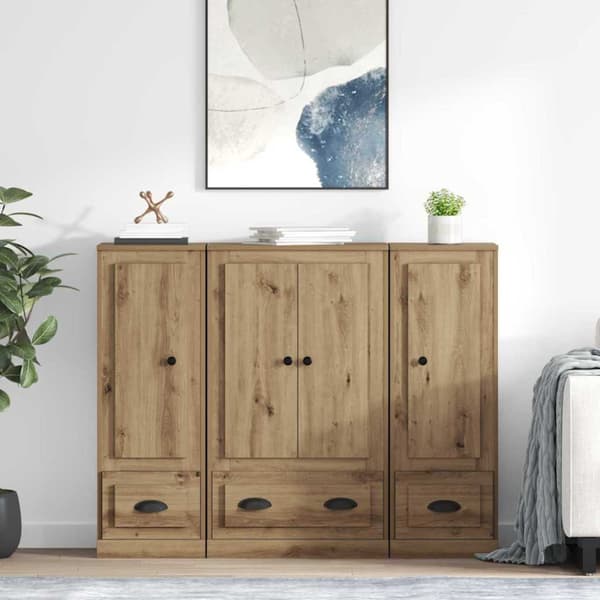 Skåp med låda 3 pcs Artisan Ek Konstruerat trä