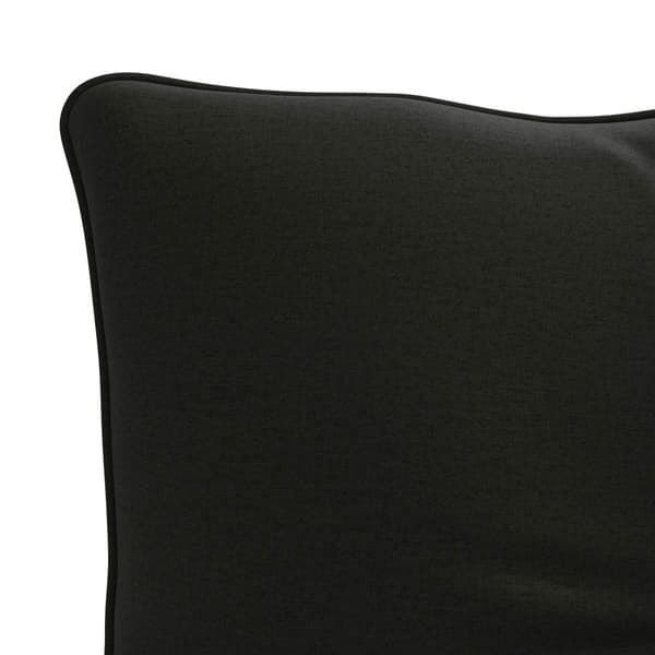 Ryggkudde PUTTEN 100% Polyester Svart 70 x 40 x 10 cm