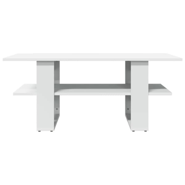 Soffbord vit 102x55x42 cm konstruerat trä