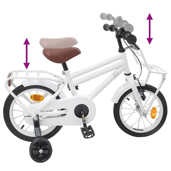 Barncykel 12 Tum för 2-4 åringar Vit