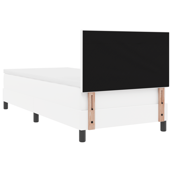 Bäddfjäder med LED-ljusslingor Vit 100 x 200 cm Konstläder