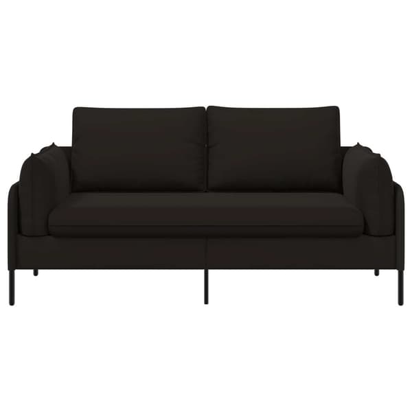 2-sits soffa 2-sits Svart 188 x 81 x 89 cm Sammet