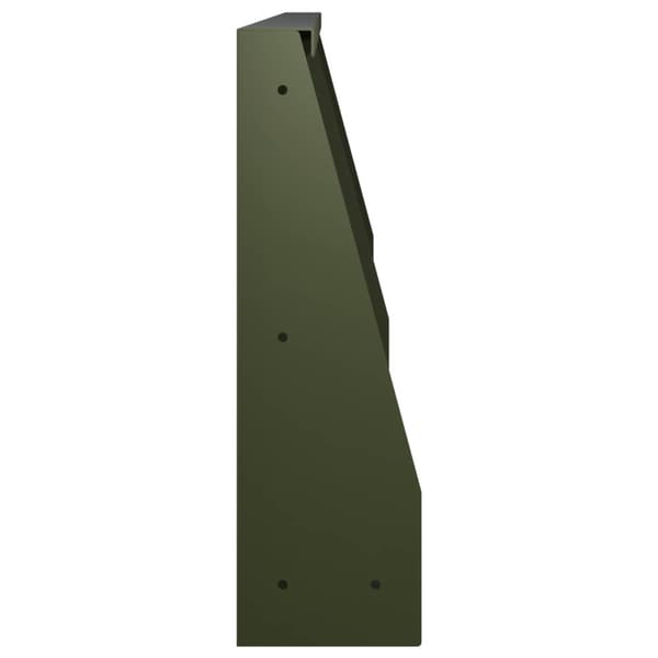 Stödvägg 2 st 60 x 12 x 40 cm Stål Olivgrön