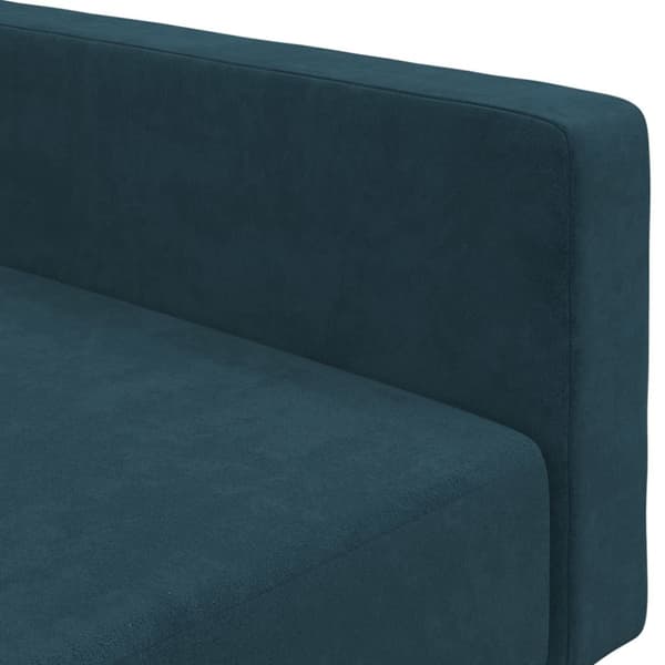 Bäddsoffa 2-sits blå sammet