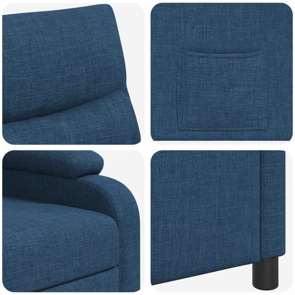 Recliner Blå Tyg