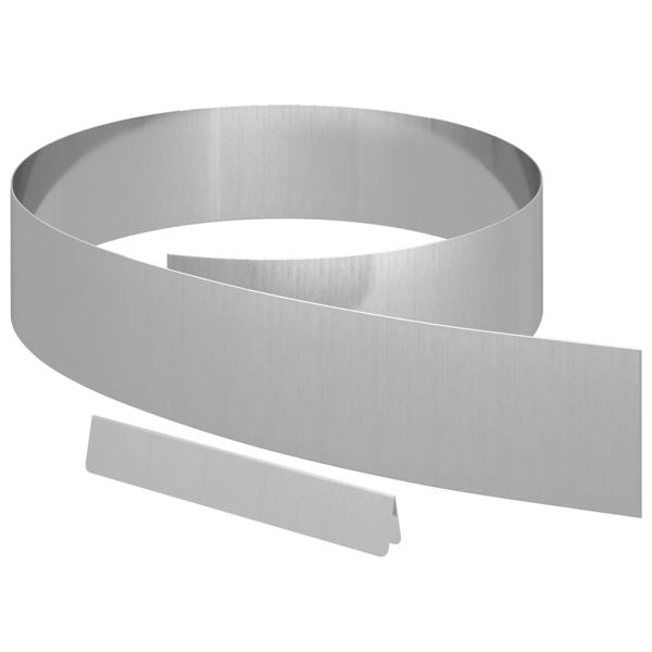 Kant för gräsmatta Silver 450 x 0.05 x 15 cm Galvaniserat Stål