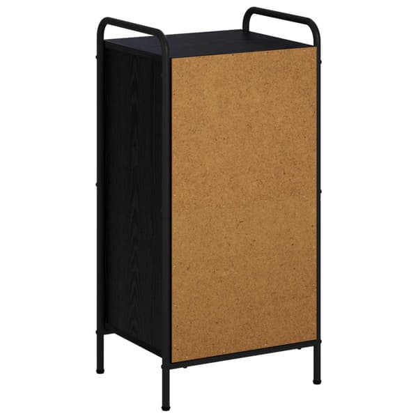 Sideboard Svart ek 97 x 33 x 81 cm Konstruerat trä