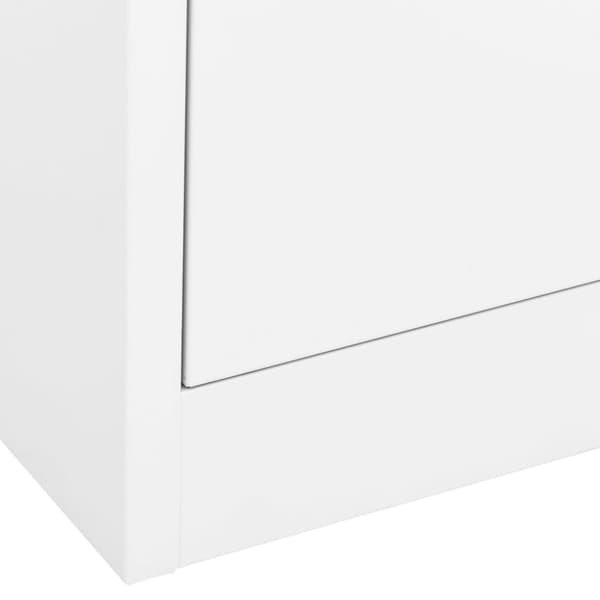Dokumentskåp vit 90x46x72,5 cm stål