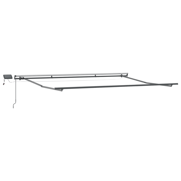 Utfällbar markis Flerfärgsdesign 450 ×350 cm tyg