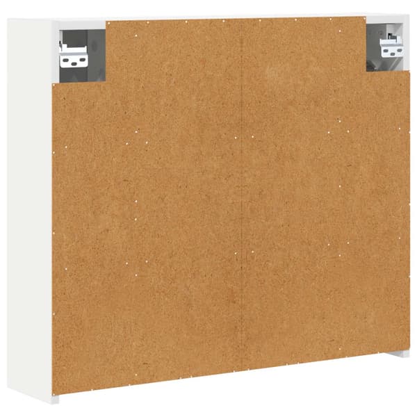 Badrumsspegelskåp Vit 73,5 x 16 x 62,5 cm Konstruerat trä