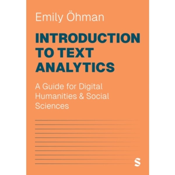 Introduction to Text Analytics (häftad, eng)