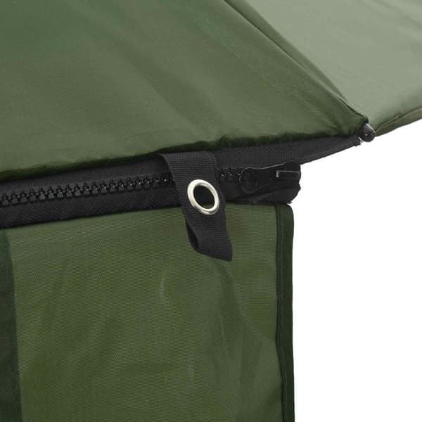 Fiskestångsparaply 218 x 185 cm Oxford Polyester Gul armé