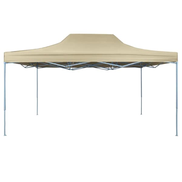 Pop-Up hopfällbart partytält 3x4,5 m gräddvit