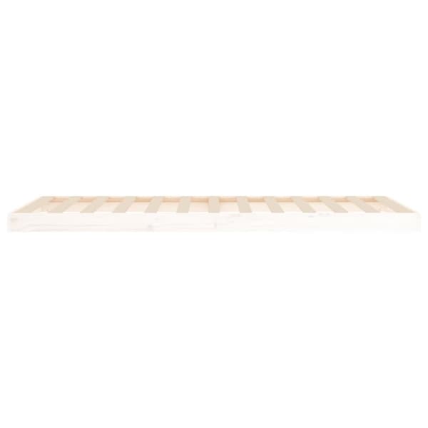 Sängram vit 90x200 cm massiv furu