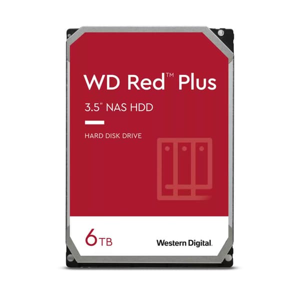 Western Digital Red Plus WD60EFPX interna hårddiskar 3.5" 6 TB Serial ATA III