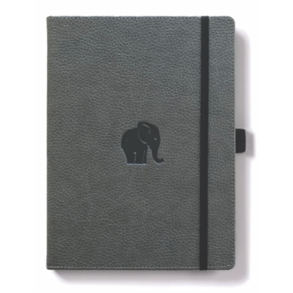 Dingbats A4+ Wildlife Grey Elephant Notebook - Lined