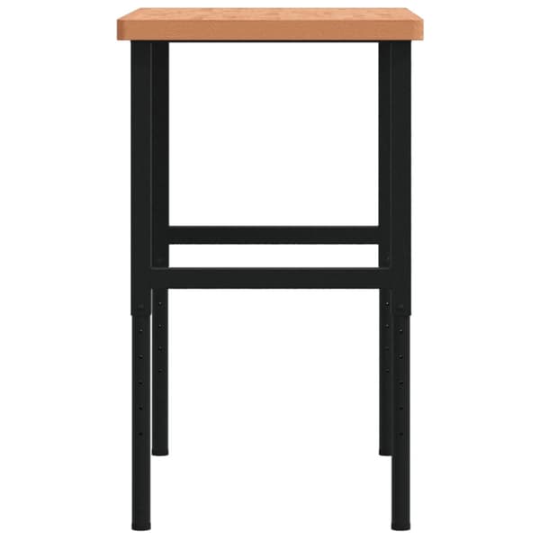 Arbetsbänk 100x60x(73-99,5) cm massivt bokträ rektangulär